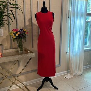 Lululemon All Aligned Midi Dress size 2 Dark Red NWT summer dress